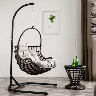 Modern Egg shape outdoor furniture garden wicker Rattan Patio Swings egg chair gazebo swing