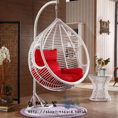 Modern Egg shape outdoor furniture garden wicker Rattan Patio Swings egg hanging swing chair